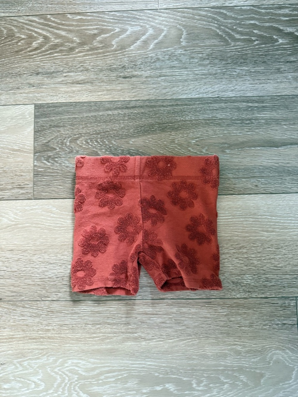 Cotton On Kids Rust-Red Textured Baby Shorts